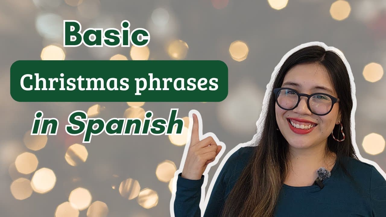 Common Christmas and New Year phrases in Spanish – slowly and in context.