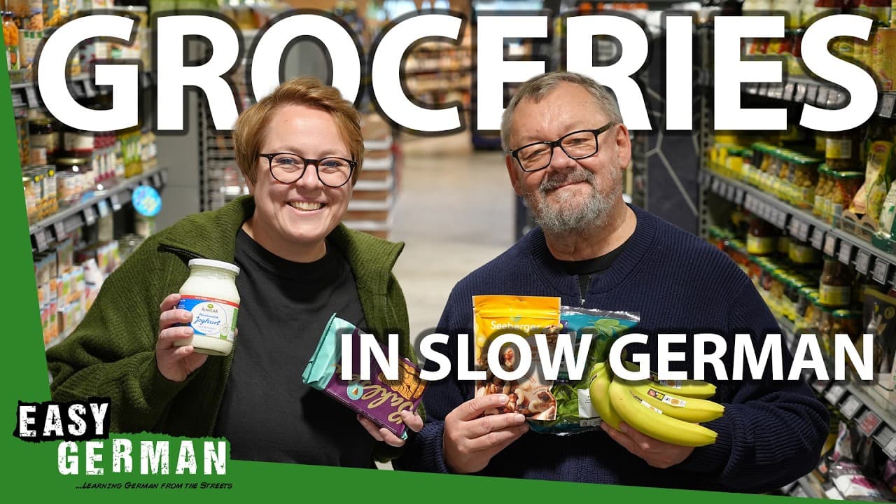 Speaking Slow German in the Supermarket