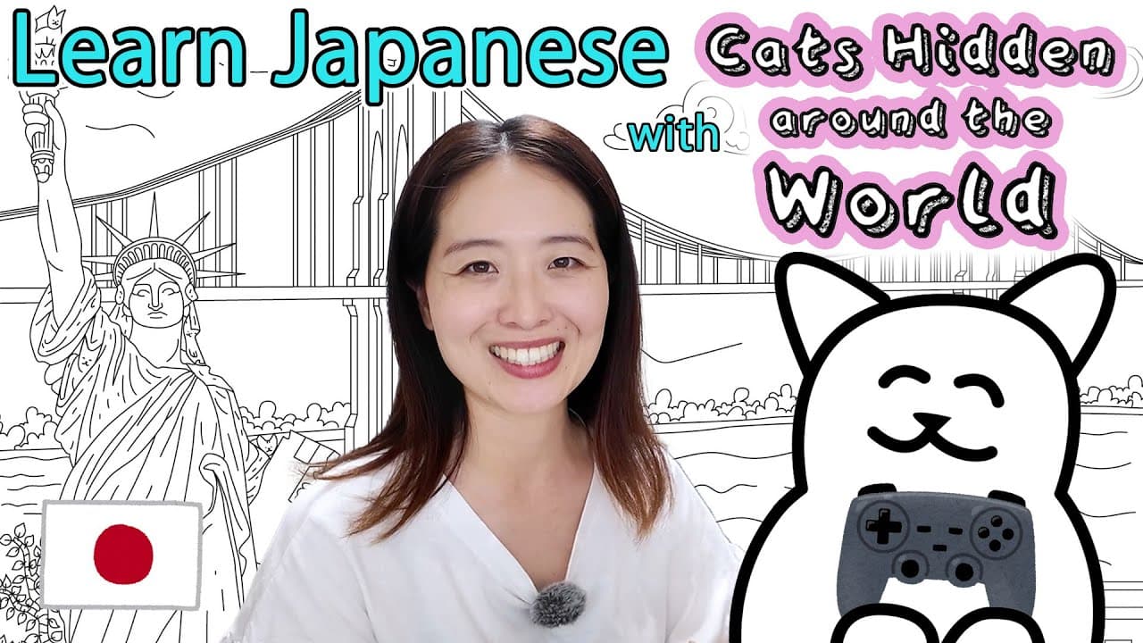 🇯🇵🎮Learn Japanese with Video Games (Cats Hidden Around the World🐈🌏　EP02) Complete Beginner