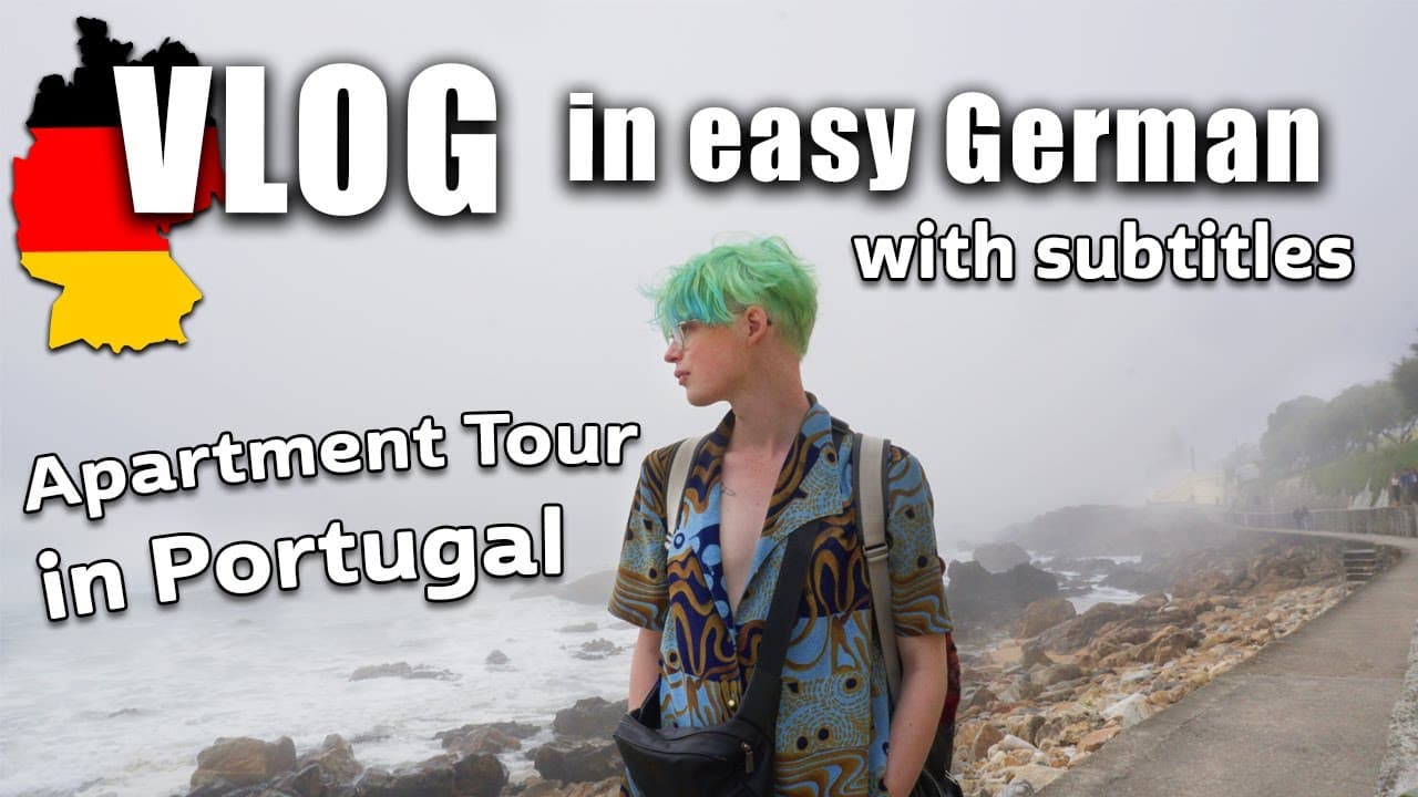 APARTMENT TOUR in Porto - BEGINNER German Comprehensible Input - Easy listening practice with subs