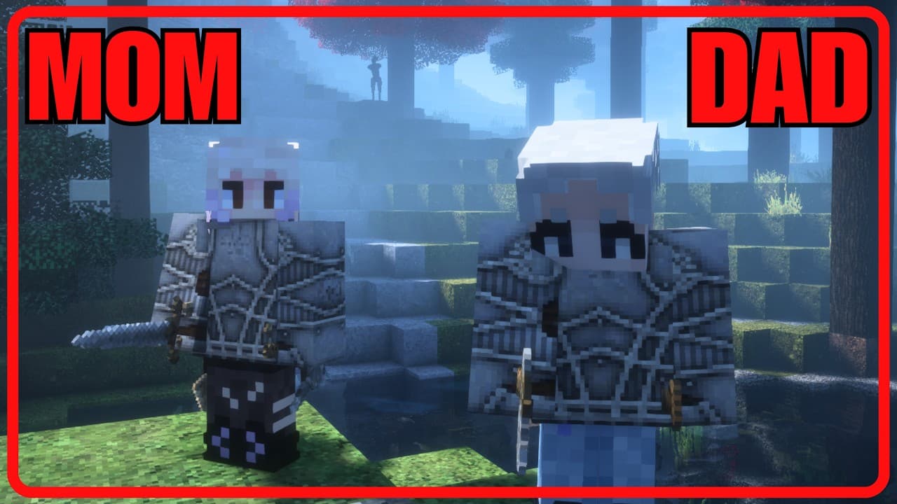 Something is lurking... | Minecraft Horror with my Parents