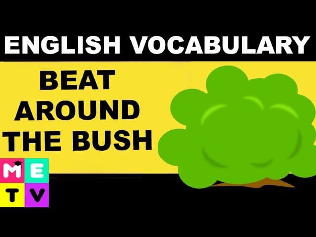 English Idioms with Meaning | Beat around the Bush