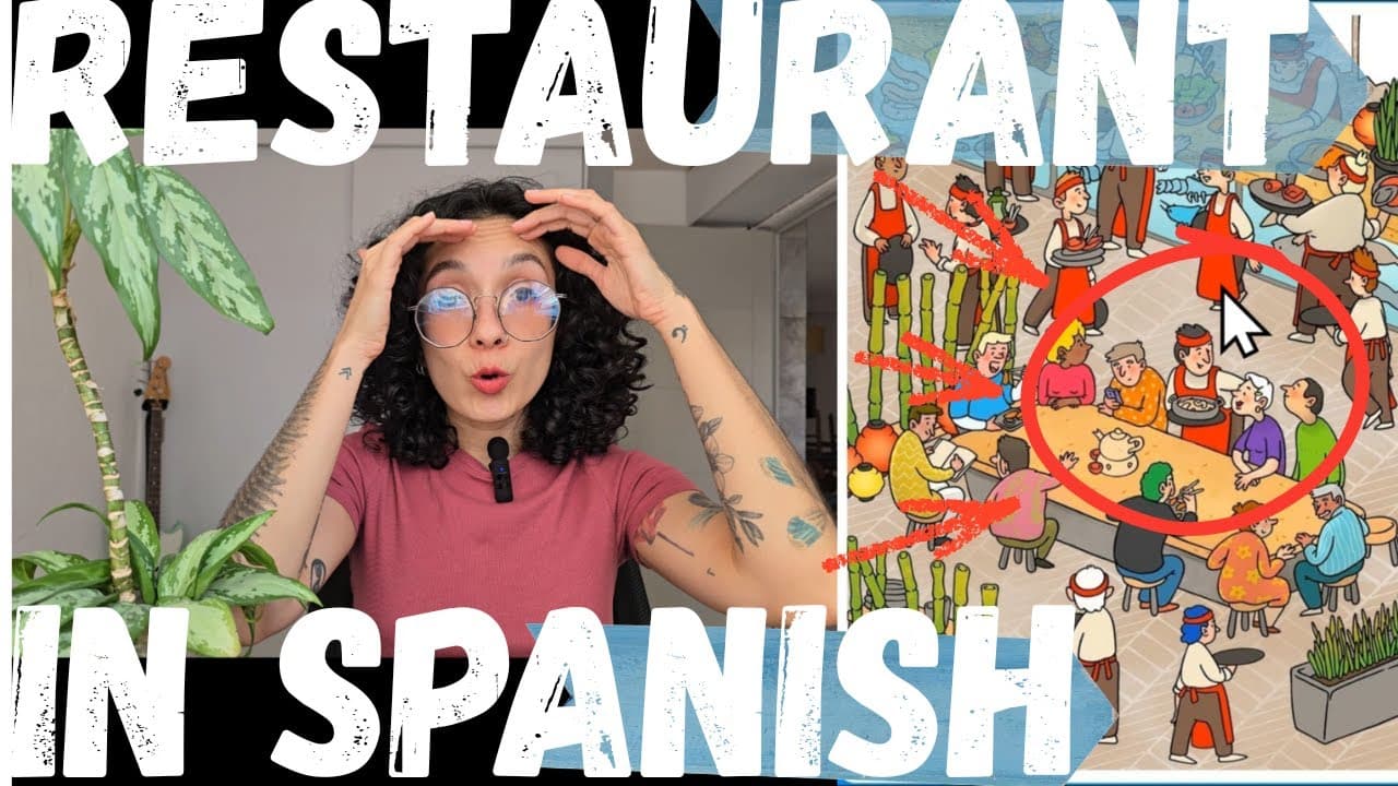 Describing a Busy Restaurant Scene in Spanish 🇲🇽 | Spanish Listening Practice