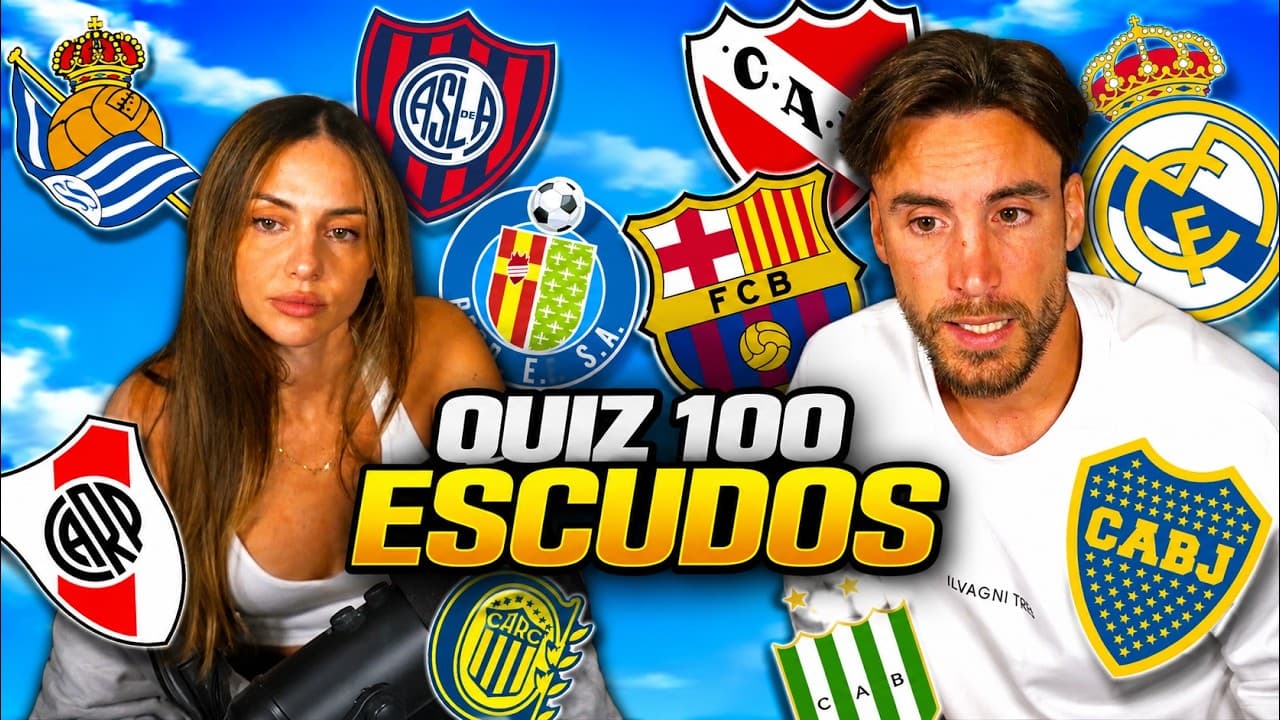 Tagliafico y Caro ADIVINAN 100 CLUBES de FUTBOL por EL ESCUDO