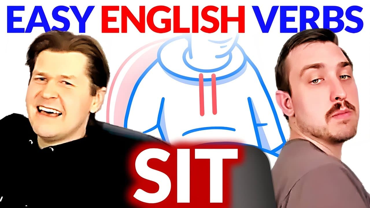 SIT 🪑 Easy English Verbs | English Comprehensible Input Beginner Lesson | Learn English Naturally