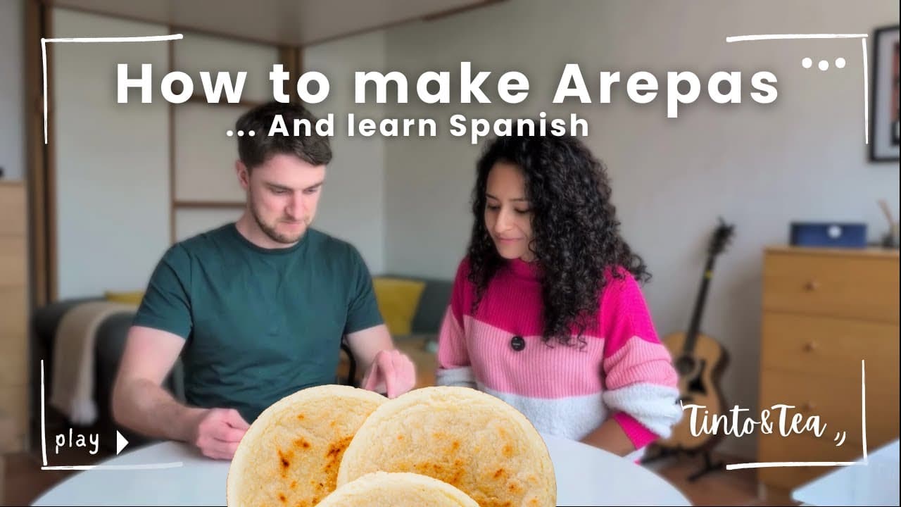 How to make Arepas & learn Spanish! | Comprehensible input | Intermediate learners