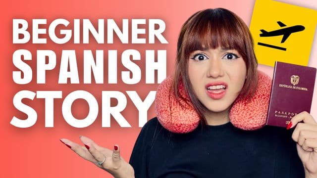 The Airport Nightmare - Easy Spanish Story for Beginners