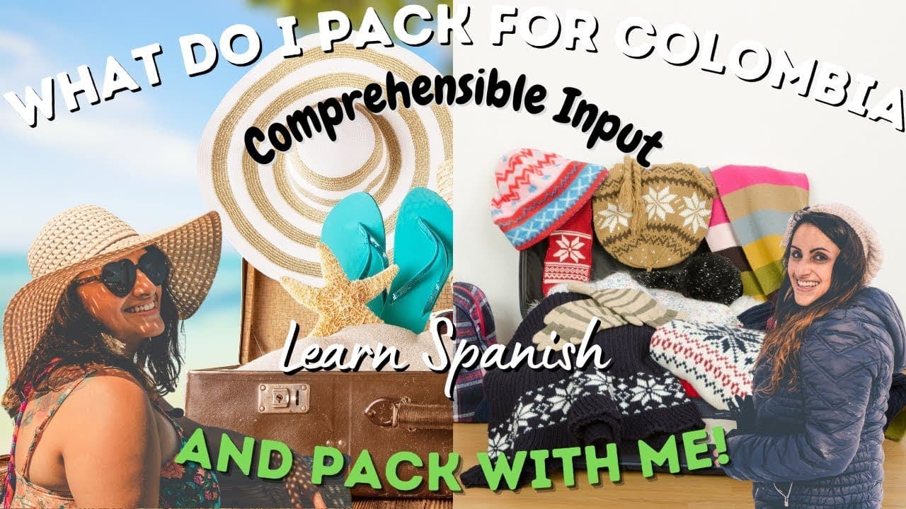 What do I pack for Colombia? - Learn Spanish suitcase packing