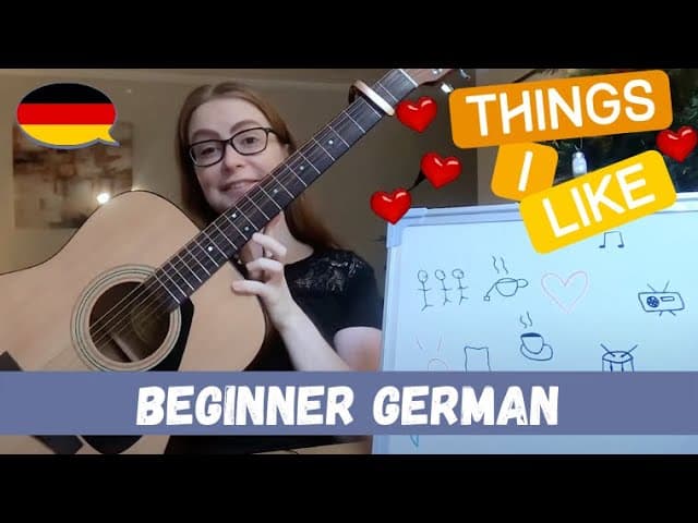 Things I Like (German Listening Practice)│Pre-Beginner German