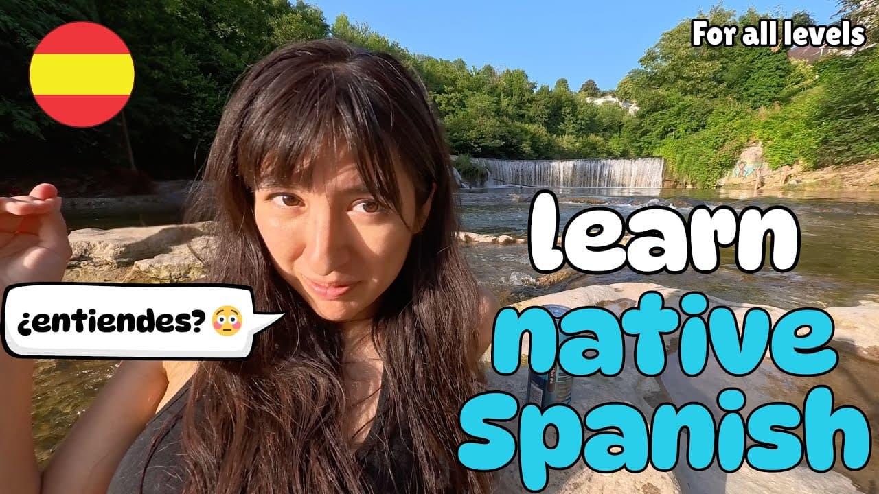 This Is How REAL Spanish Sounds — At a Secret Waterfall in Nature 🇪🇸✨