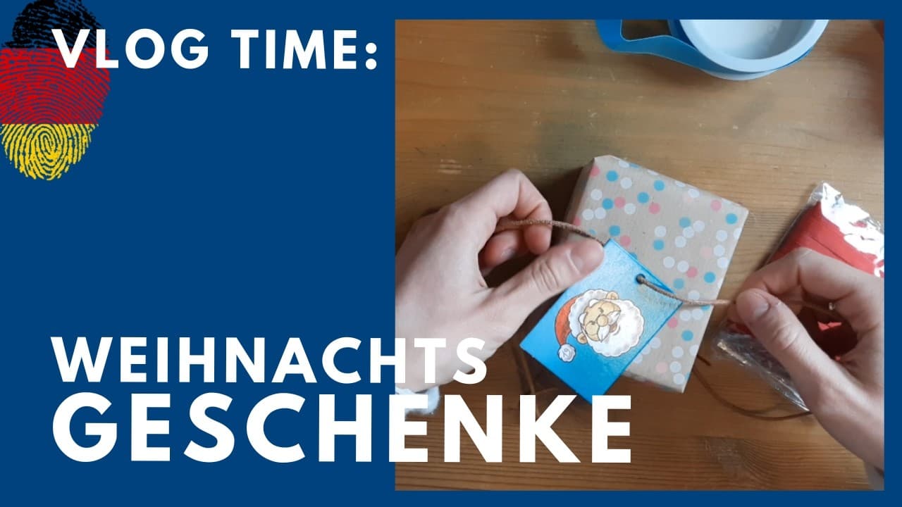 Easy German Vlog - wrapping presents | comprehensible input for Intermediate Beginners