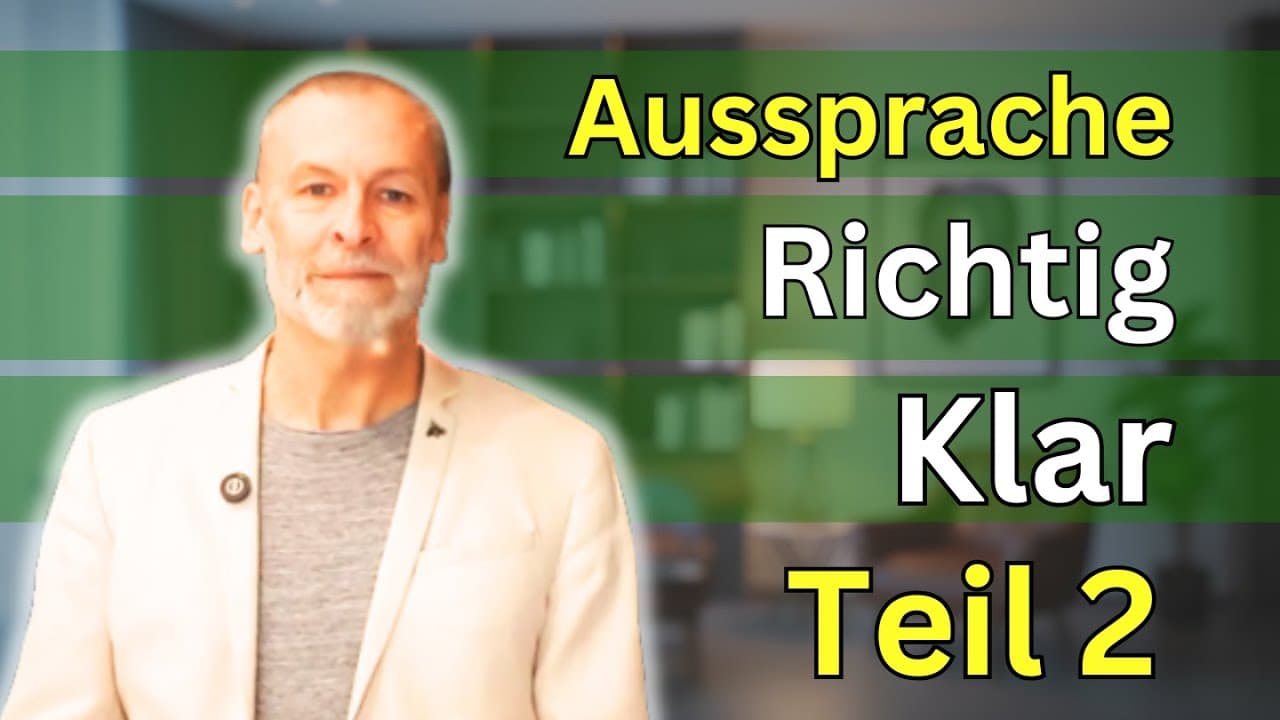 Aussprache Teil 2 - wir trainieren die Vokale, um keine Missverständnisse zu haben!