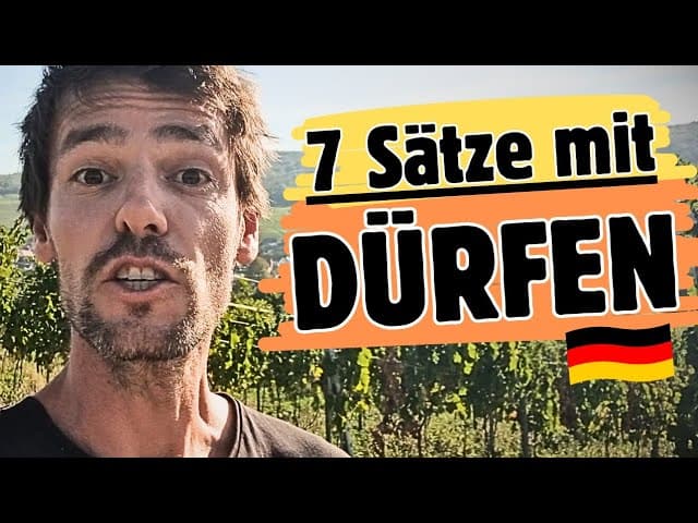 Das DARF doch NICHT WAHR SEIN! | Was bedeutet DÜRFEN? | Deutsch lernen B1/B2
