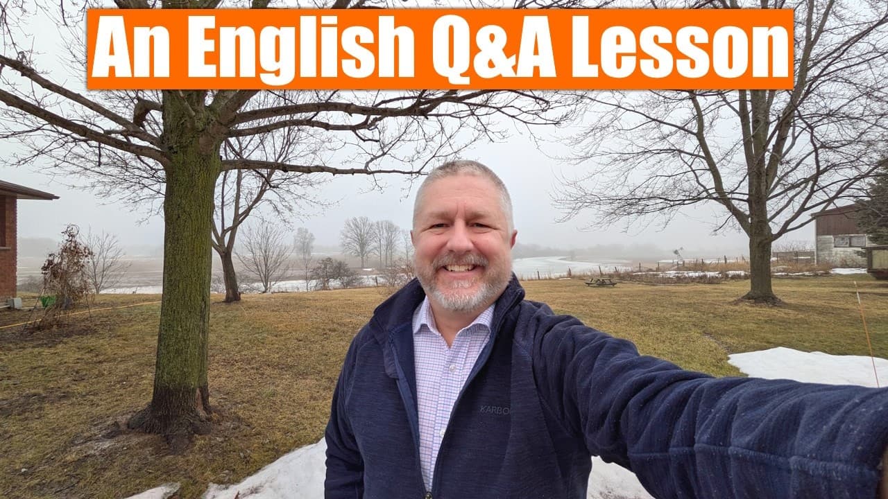 A Live English Question and Answer Lesson! Come And Join!