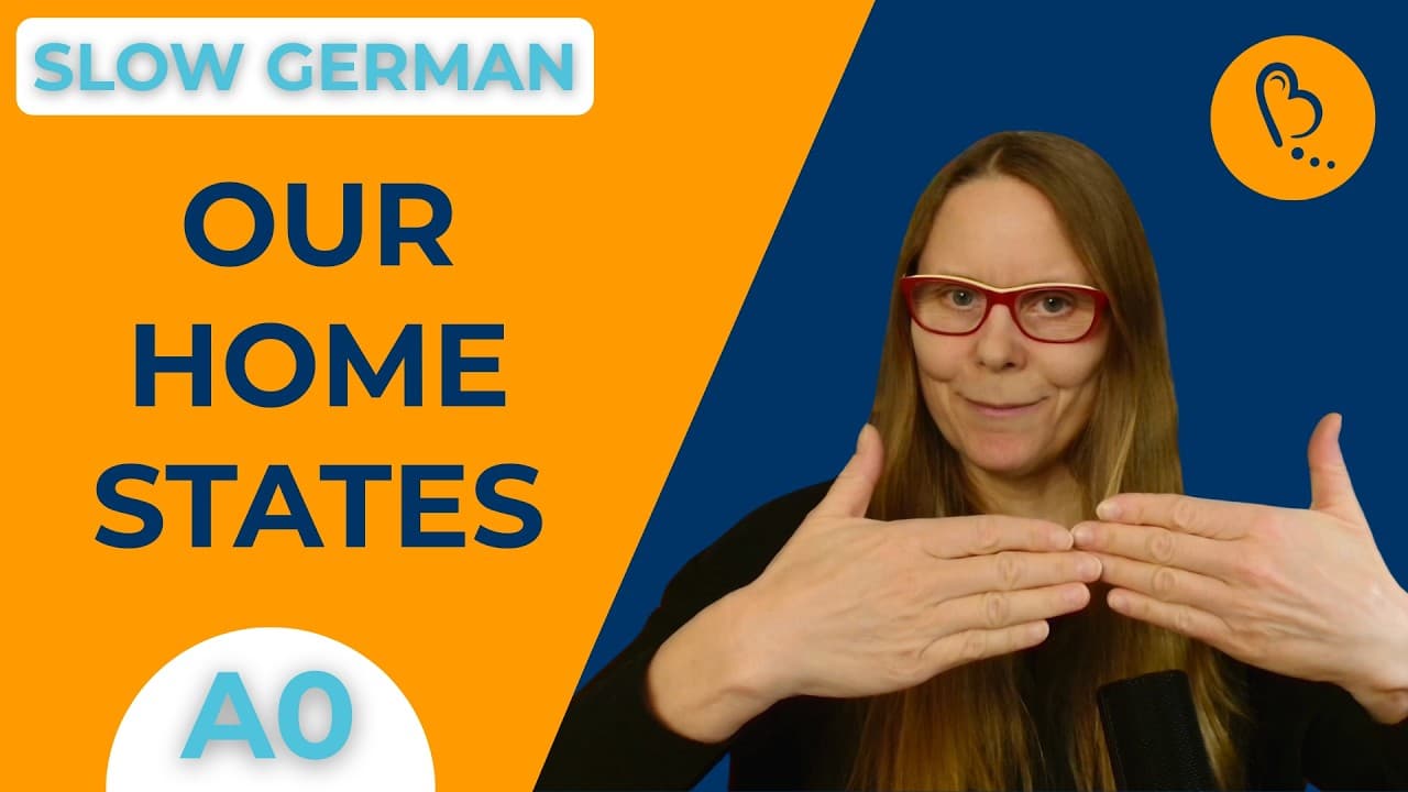 My Family and Me | Which German State? 🇩🇪  Self-Introduction #15 | German Comprehensible Input [A0]