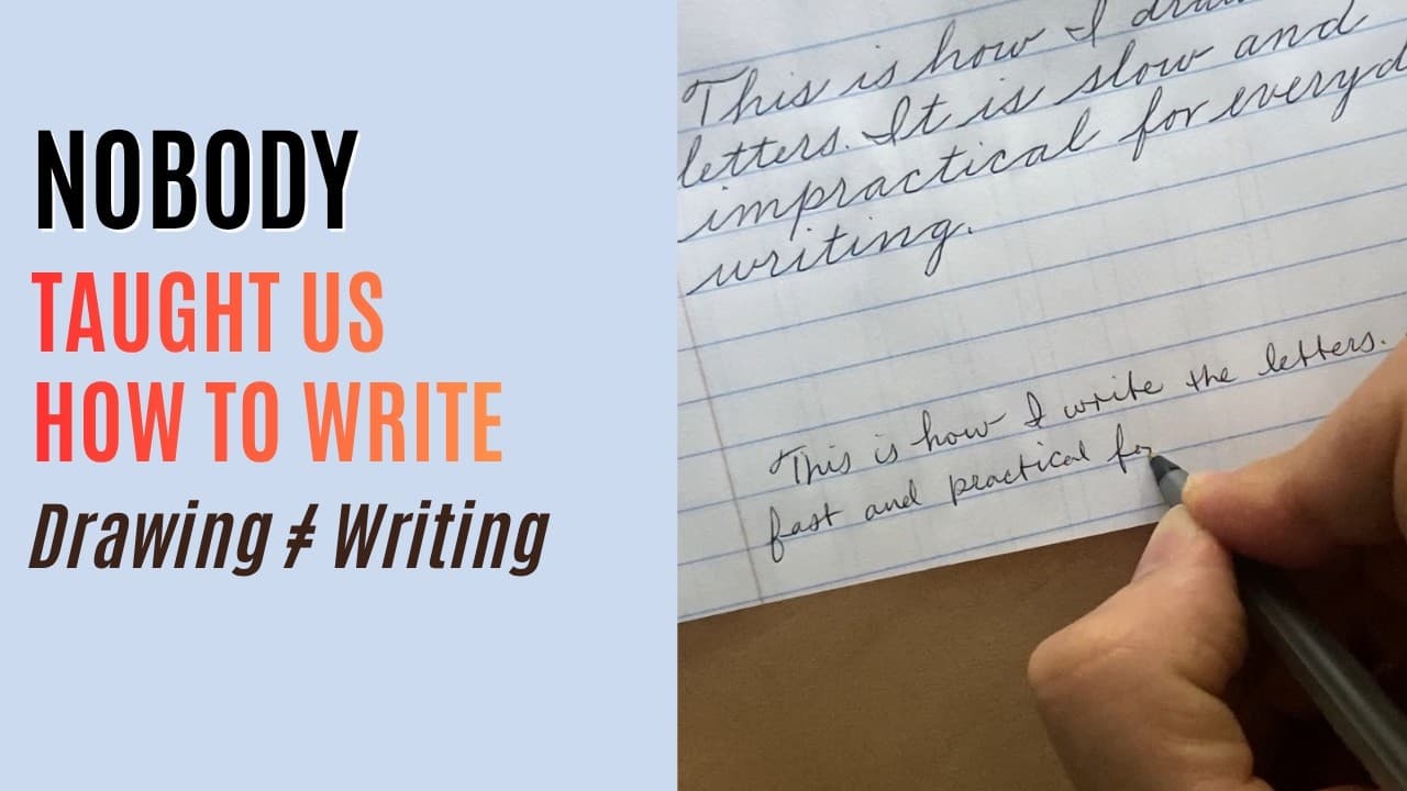 Nobody Taught Us How to Write