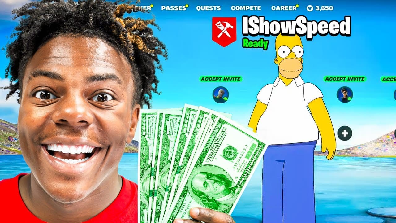 Beat iShowSpeed In Fortnite, Win $1,000!