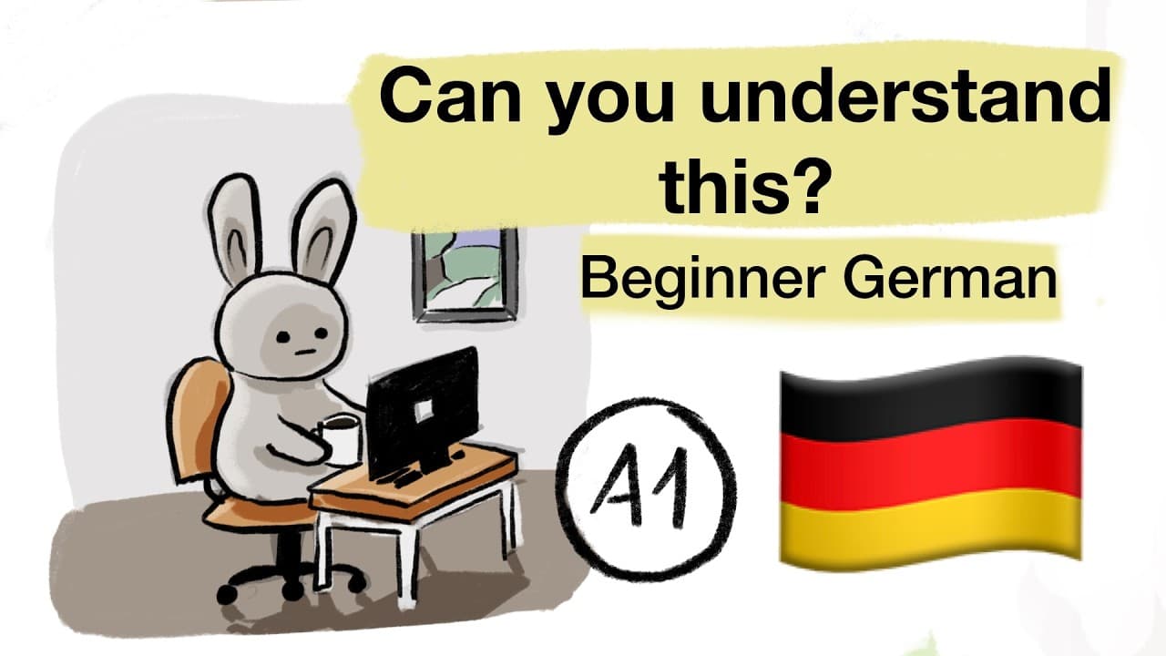 Comprehensible Input German (working on the computer) learn German with pictures