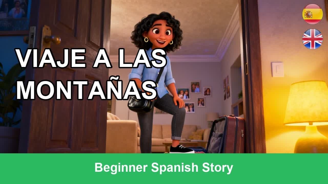 LEARN SPANISH with Easy Story for beginners – Viaje a las Montañas (A1-A2)