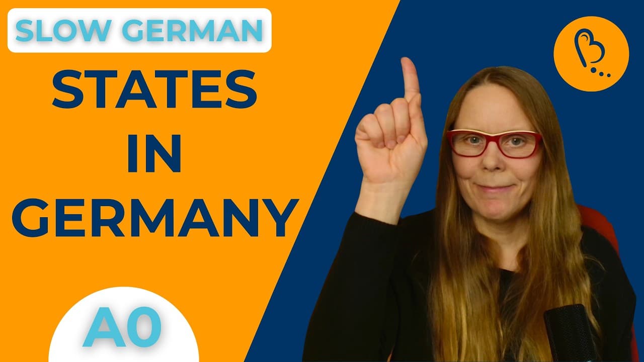 Germany's States 🇩🇪 Where I’m From | Self-Introduction #14 | German Comprehensible Input [A0]