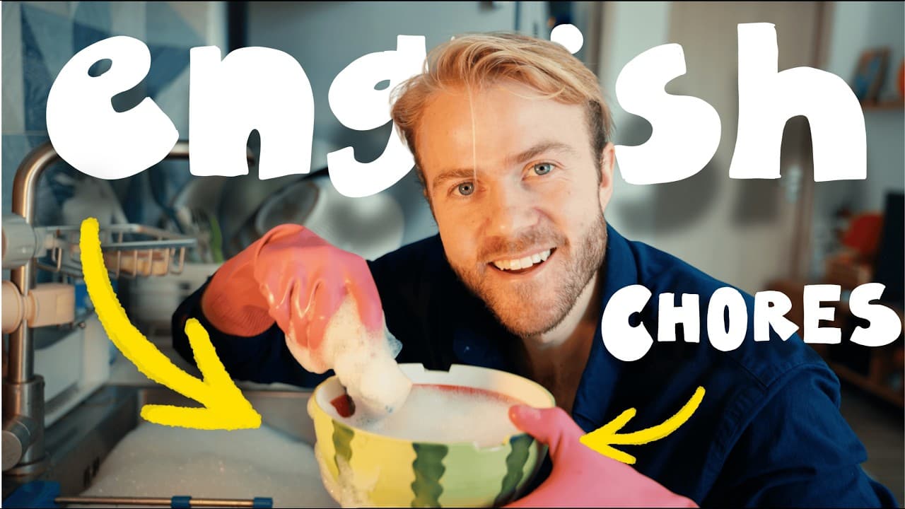 Learn English while I clean my house | Comprehensible Input