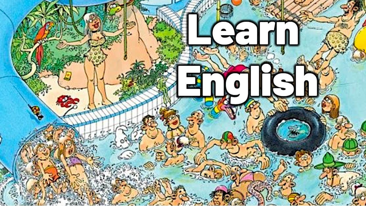 Water Park Fun | Comprehensible Input English Lesson
