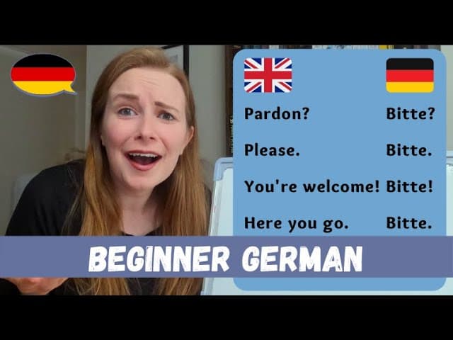 The Many Meanings Of The Word "BITTE"│Beginner German