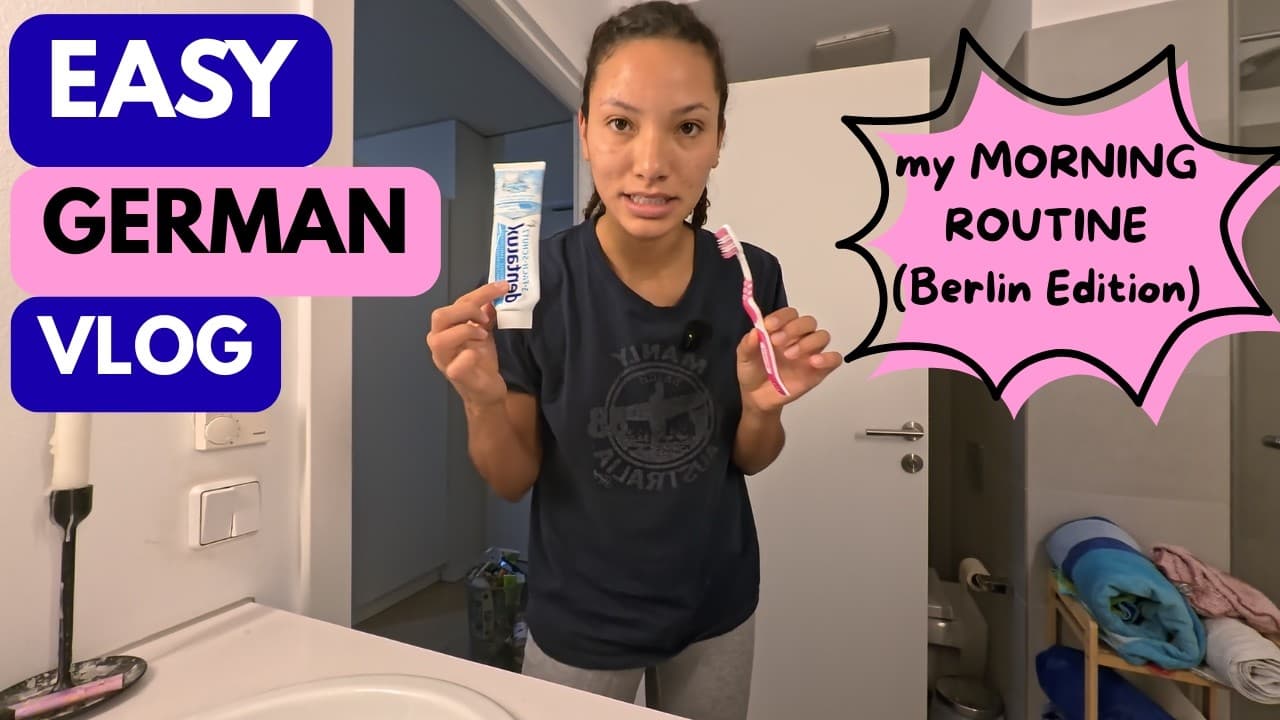 Learn German through Vlogs 🇩🇪 | My morning routine in slow German (comprehensible input)