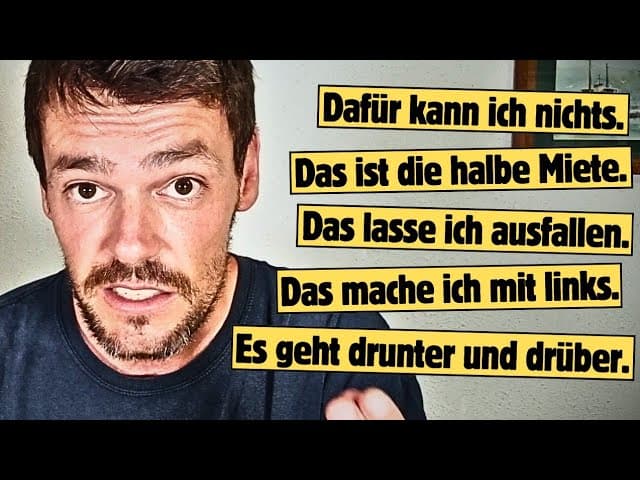 DIESE 5 Ausdrücke MUSST du kennen | Deutsch lernen B1/B2