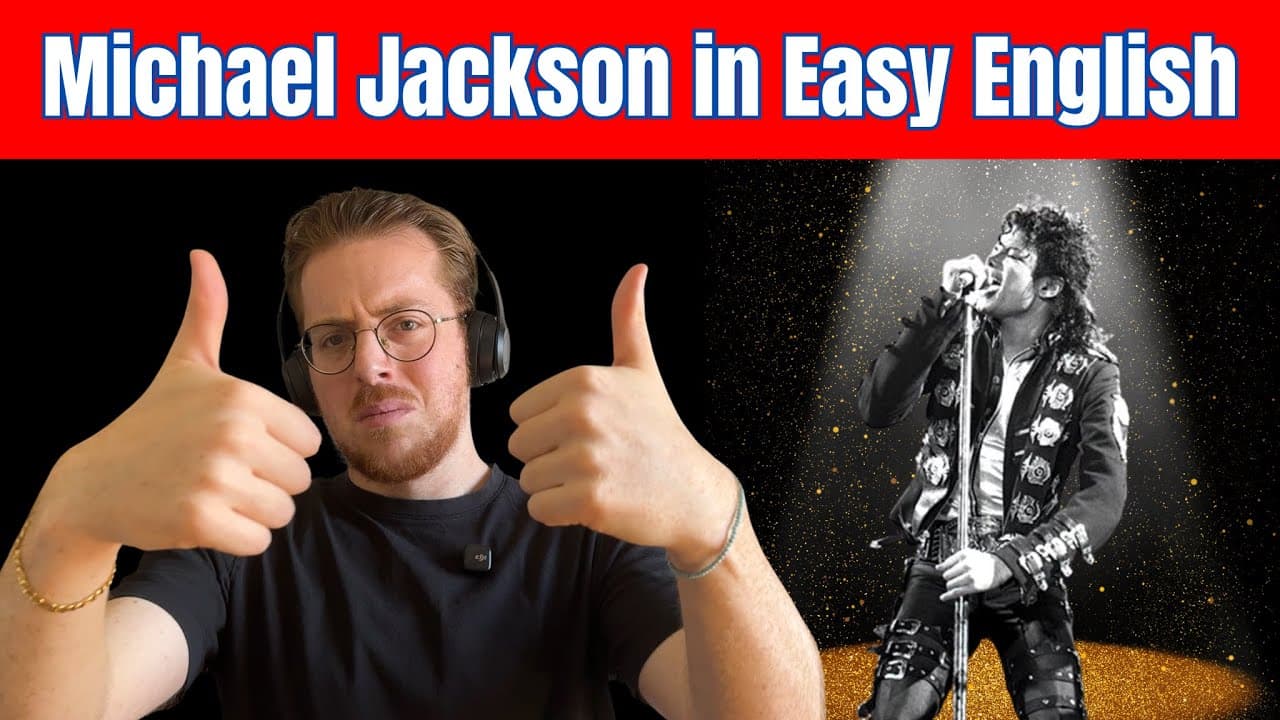 The Story of Michael Jackson – The King of Pop Explained in Simple English - Beginner English