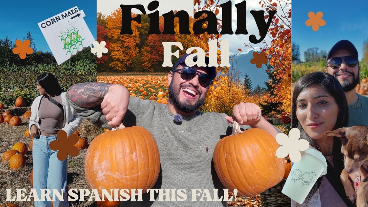 Learn Spanish at the Pumpkin Patch 🎃 | Spanish Comprehensible Input (adv. beg/int)