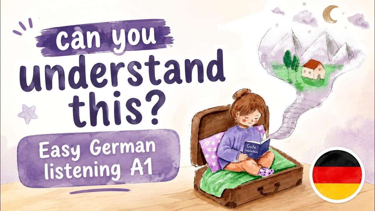 Easy German listening practice for complete beginners (A0/A1)