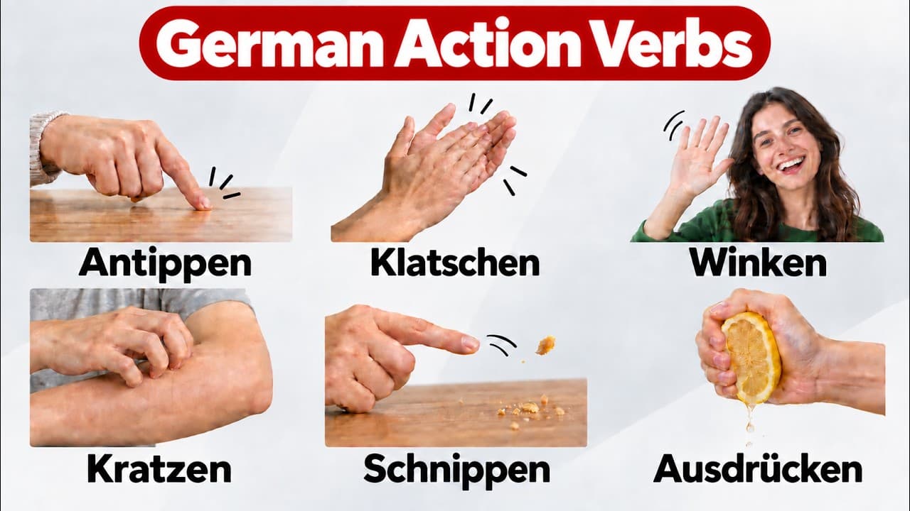 German Hand Action Verbs You’ll Actually Use Every Day 🇩🇪