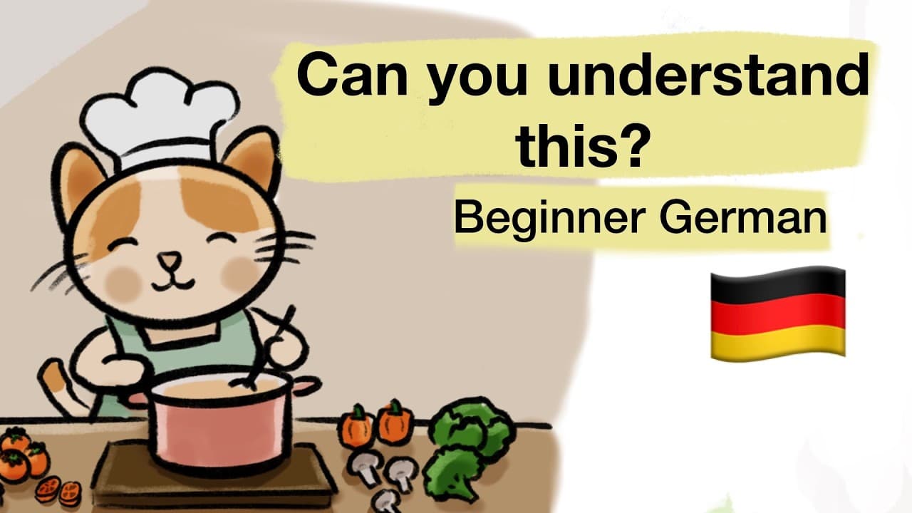 Easy German listening with pictures (comprehensible input) beginner