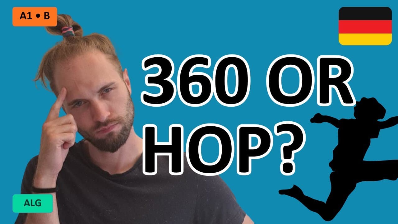 Spin to Leave or Hop to Return? 🔄🤣 | German Beginner CI Game