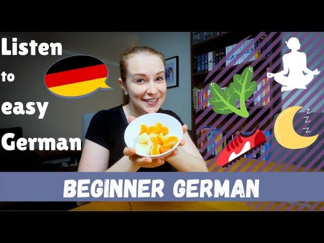 Staying Healthy and Well / Talking About Healthy Things in Simple German│Beginner German