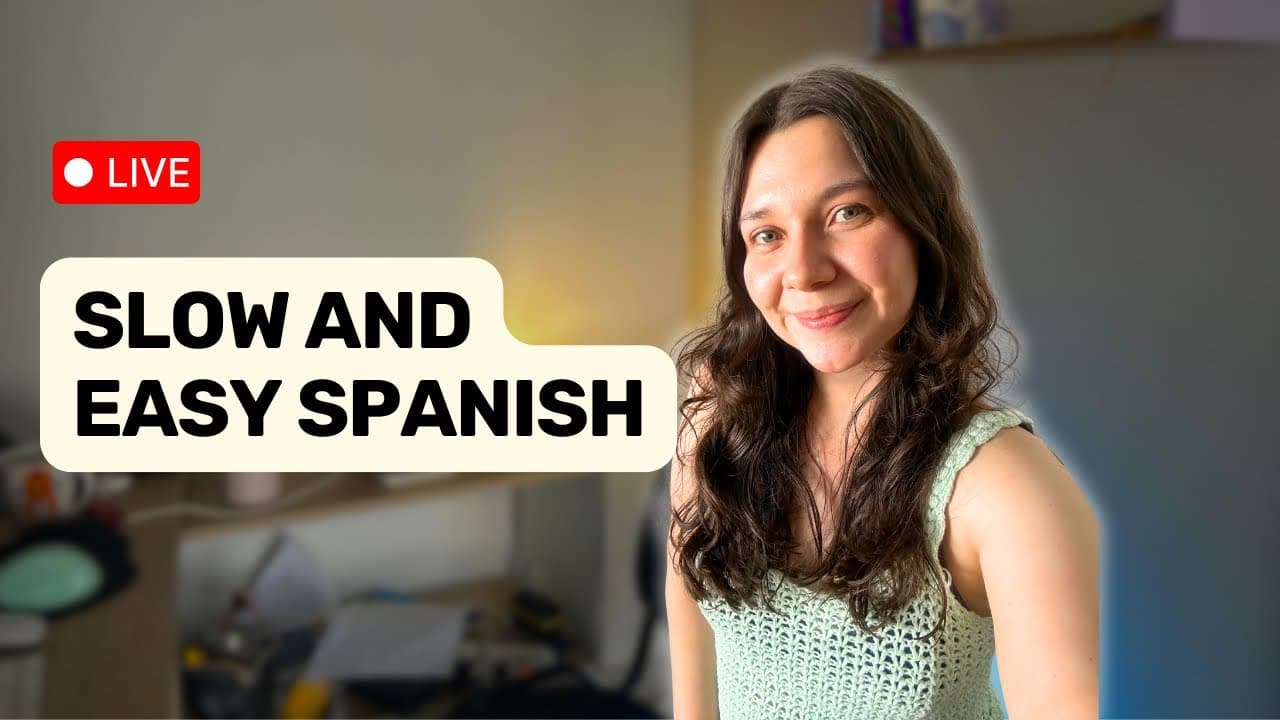 EASY SPANISH LISTENING PRACTICE, slow Spanish for beginners 