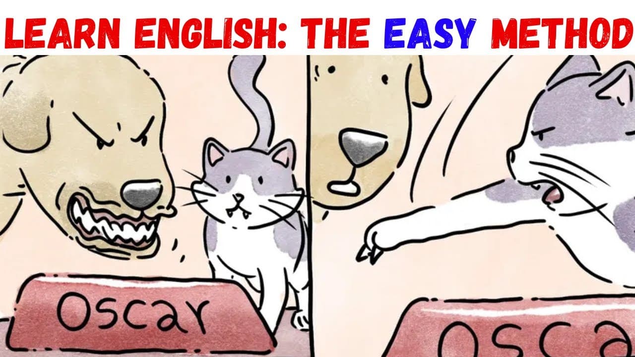 Learn English Easy Method - Dog Vs Cat! | Comprehensible input A2