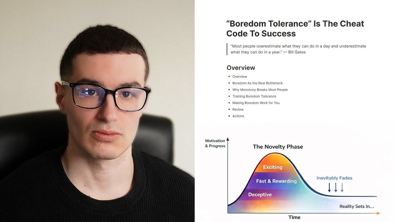 OUTWORK everyone by being bored