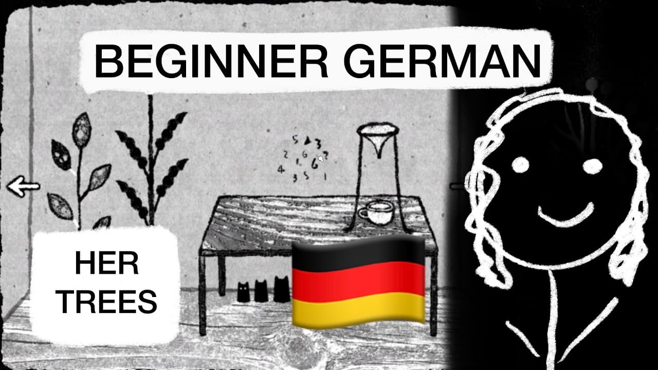 Learn German with Games (Her trees) episode 4, Comprehensible Input German
