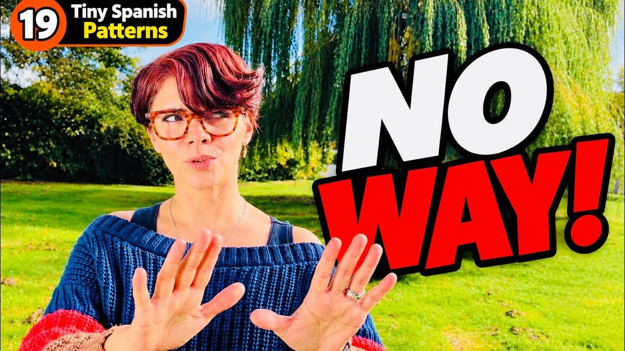 This Spanish Phrase Is Stronger Than NO! | 🟠 Tiny Spanish Patterns