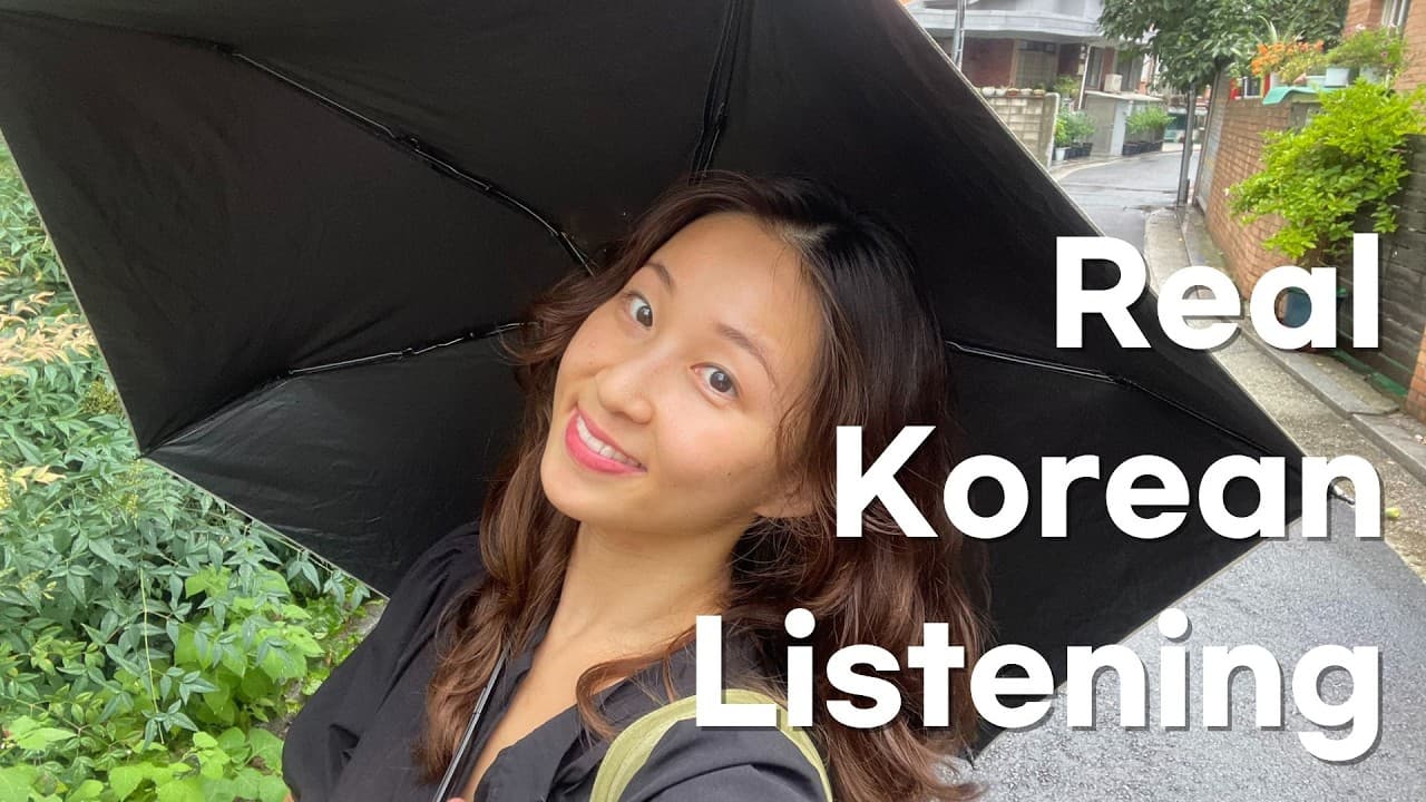 Beginner Korean Listening | Real Korean You Can Actually Understand