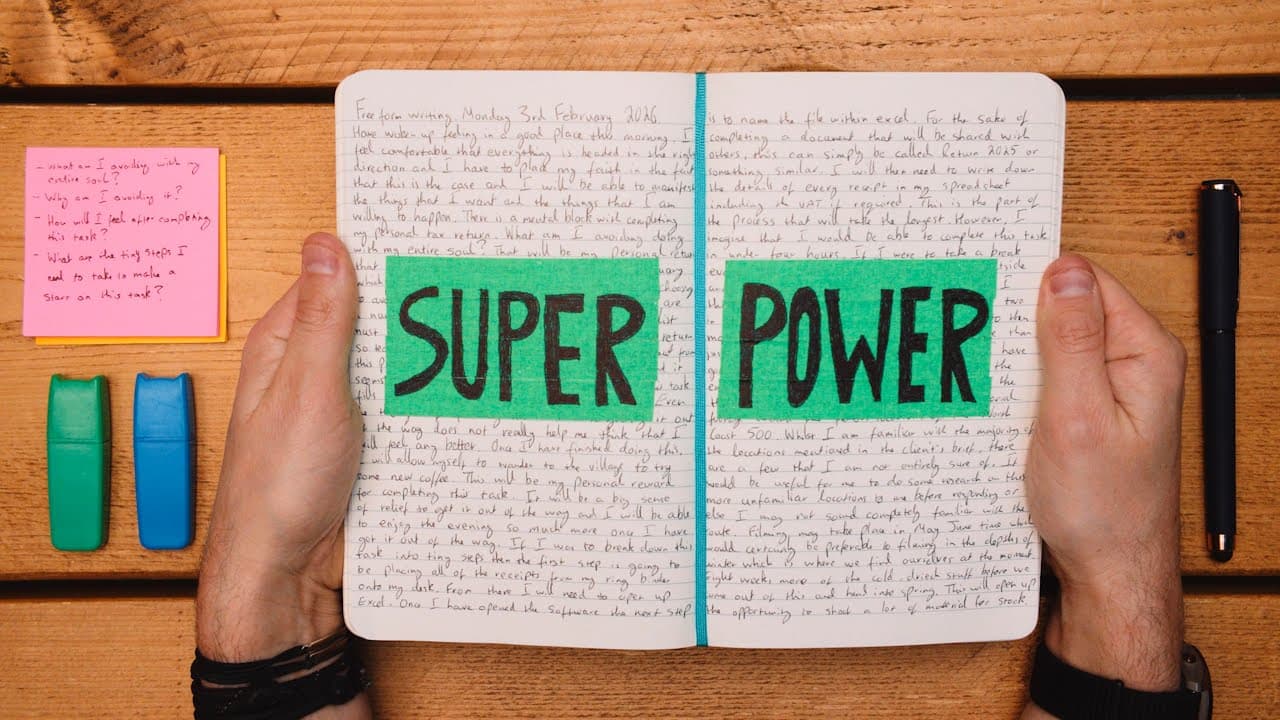 Make procrastination your superpower (notebook method)