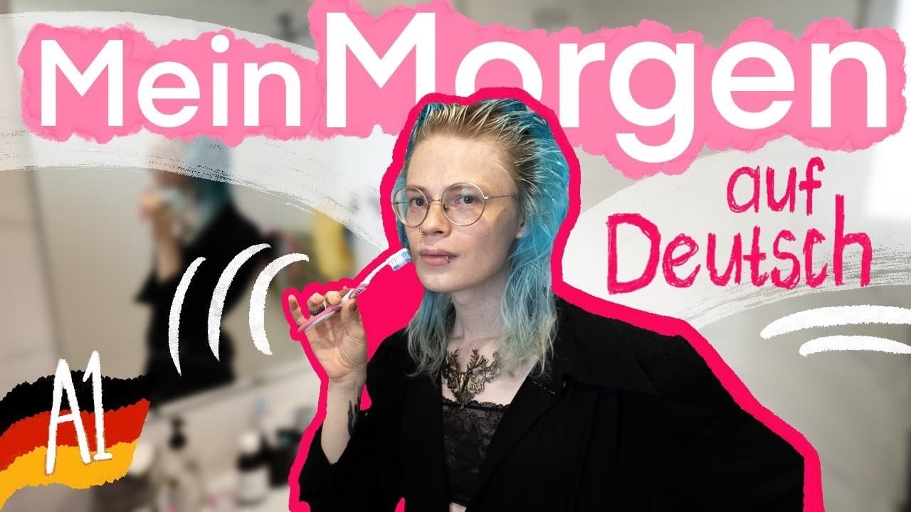My morning vlog in EASY and SLOW German / Beginner German Comprehensible Input A1