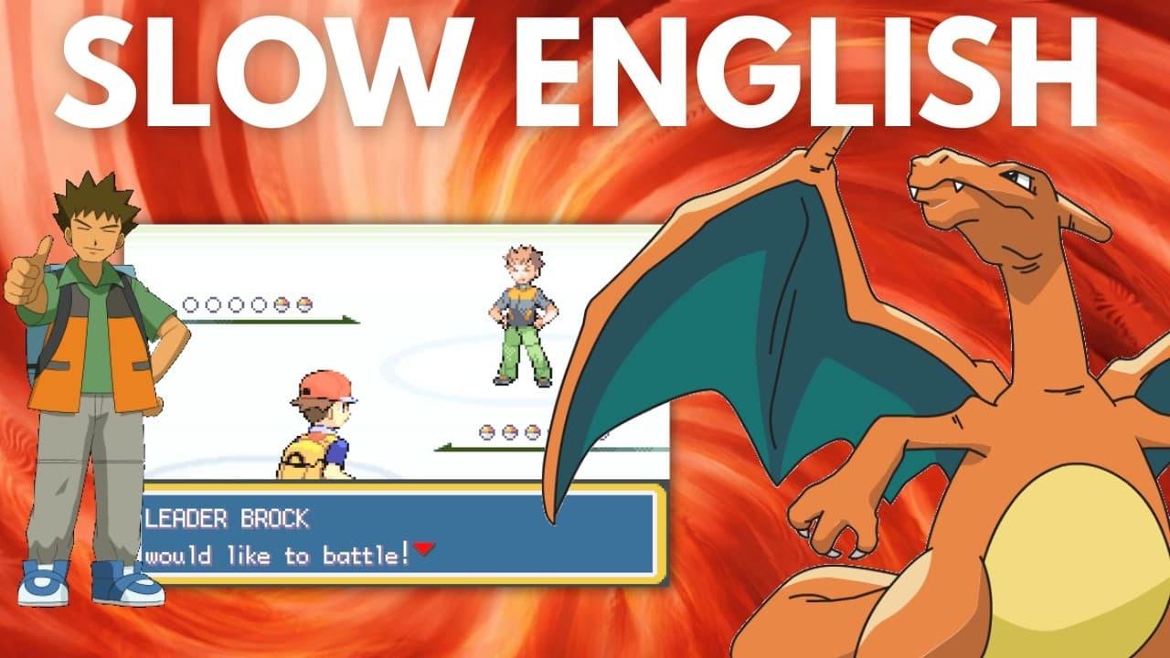 Learn English with Pokémon FireRed #1 | Beating Brock!