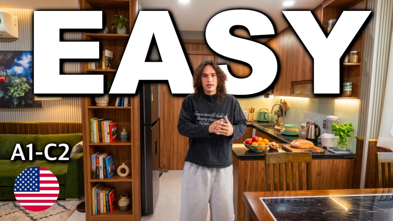 LEARN ENGLISH at Home in Every Room | A1-C2 Comprehensible Input