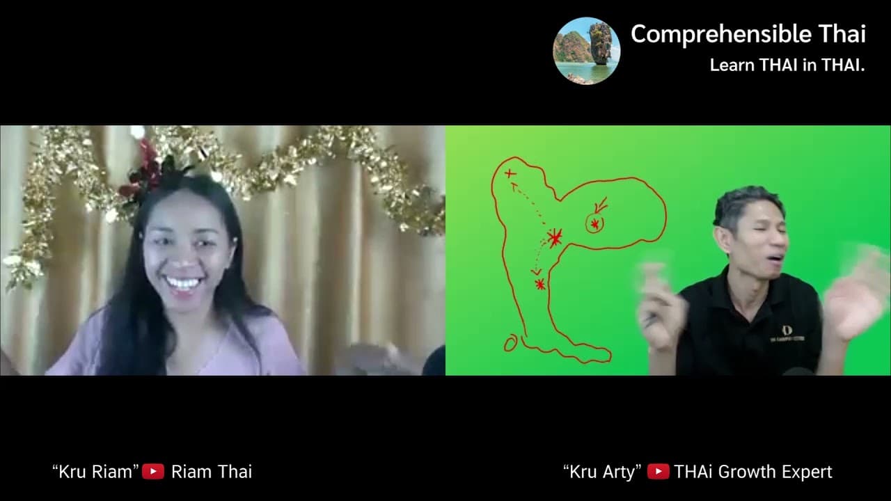 What do Thai people do on New Year's Day? (Learn Thai in Thai: Basic Beginner)