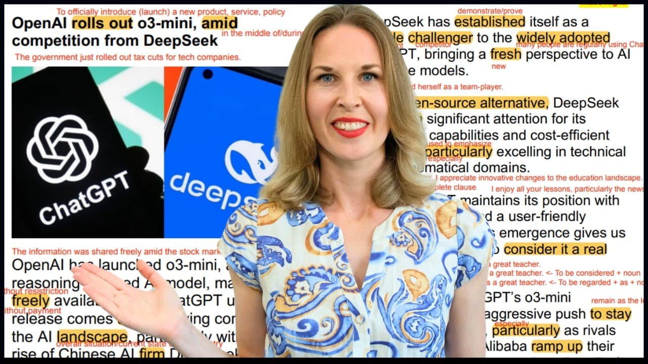 ChatGPT vs DeepSeek: Learn Advanced English with a News Article