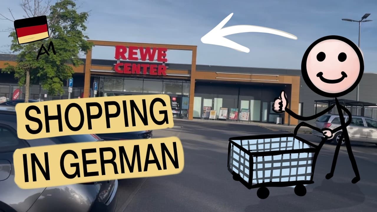 Shopping (Slow German) comprehensible input German, superbeginner