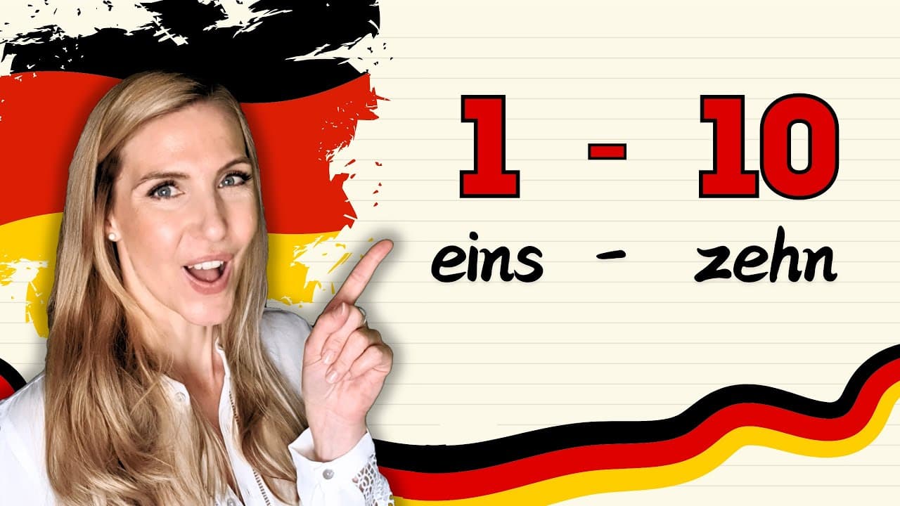How to Pronounce German Numbers 1-10 (Easy Tutorial for Beginners)
